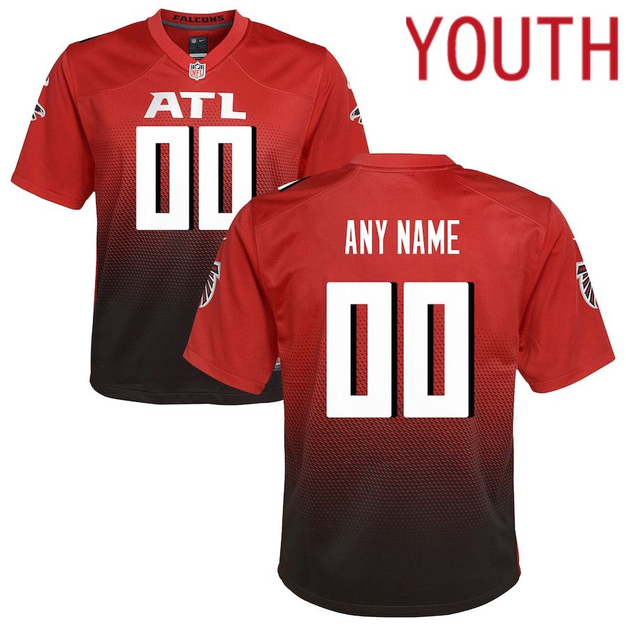 Youth Atlanta Falcons Nike Red Alternate Custom Game NFL Jersey